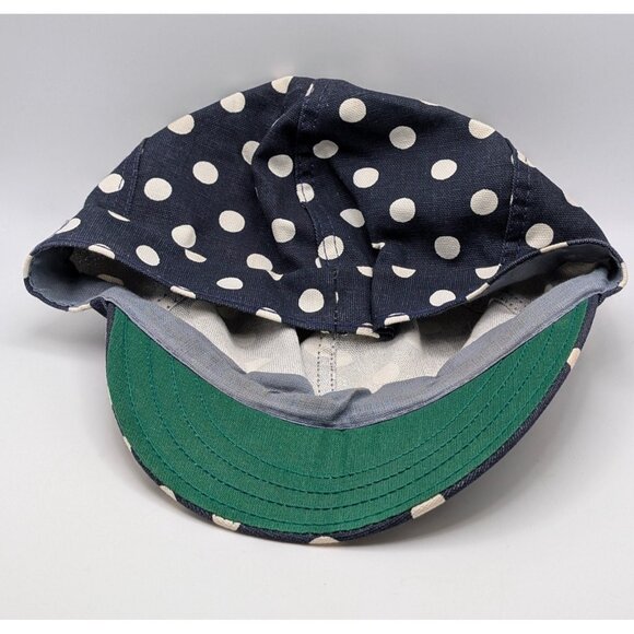 VTG Kromer KlothKap Blue Polka Dot Fitted Hat 7 3/4 Welding Cap Vintage Welder - Picture 4 of 5